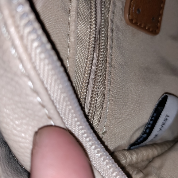 Nine West | Cream Colored Vegan Leather Crossbody Bag Crossbody Purse - Picture 11 of 16